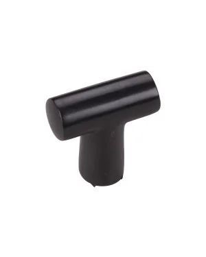 Heritage Brass Cabinet Knob T Shaped 35mm Matt Black finish