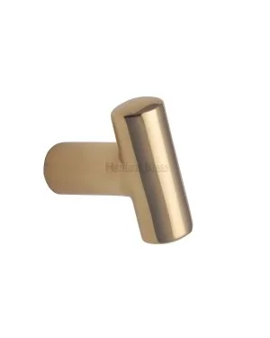 Heritage Brass Cabinet Knob T Shaped 35mm Polished Brass finish