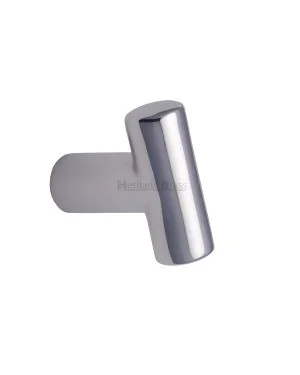 Heritage Brass Cabinet Knob T Shaped 35mm Polished Chrome finish