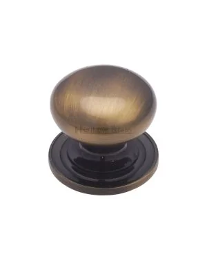 Heritage Brass Cabinet Knob Round Design 32mm Antique finish