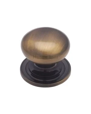Heritage Brass Cabinet Knob Round Design 38mm Antique finish