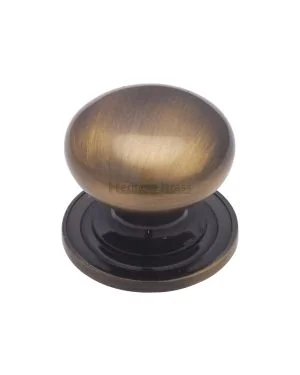 Heritage Brass Cabinet Knob Round Design 48mm Antique finish