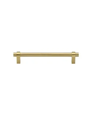 Heritage Brass Cabinet Pull Industrial Design 128mm CTC Satin Brass Finish