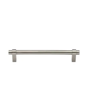 Heritage Brass Cabinet Pull Industrial Design 160mm CTC Satin Nickel Finish