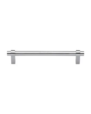 Heritage Brass Cabinet Pull Industrial Design 192mm CTC Satin Chrome Finish