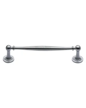Heritage Brass Cabinet Pull Colonial Design 152mm CTC Satin Chrome Finish