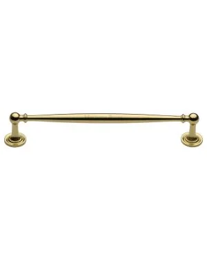 Heritage Brass Cabinet Pull Colonial Design 203mm CTC Polished Brass Finish
