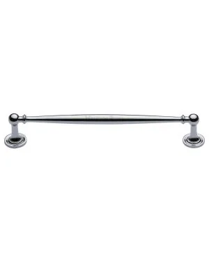 Heritage Brass Cabinet Pull Colonial Design 203mm CTC Polished Chrome Finish