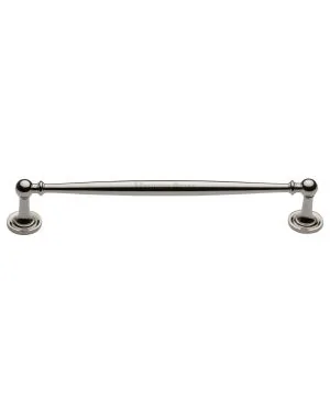 Heritage Brass Cabinet Pull Colonial Design 203mm CTC Polished Nickel Finish