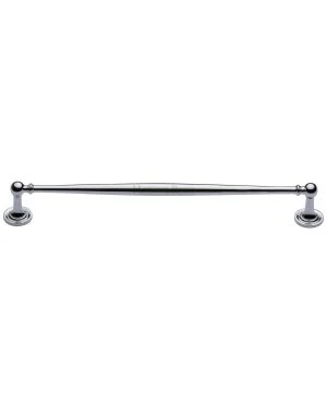 Heritage Brass Cabinet Pull Colonial Design 254mm CTC Polished Chrome Finish
