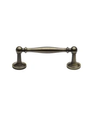 Heritage Brass Cabinet Pull Colonial Design 96mm CTC Antique Finish
