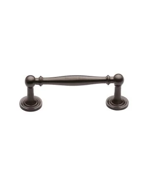Heritage Brass Cabinet Pull Colonial Design 96mm CTC Matt Bronze Finish