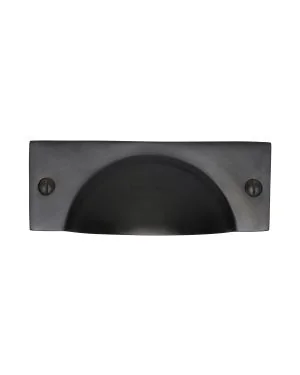 Heritage Brass Drawer Pull Cheshire Design Matt Black finish