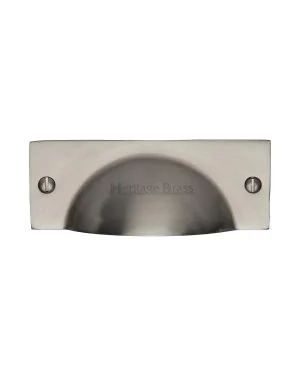 Heritage Brass Drawer Pull Satin Nickel finish
