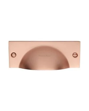 Heritage Brass Drawer Pull Satin Rose Gold finish