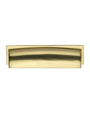 Heritage Brass Drawer Pull Shropshire Design 152mm CTC Polished Brass Finish