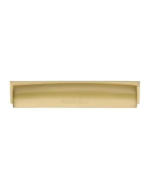 Heritage Brass Drawer Pull Shropshire Design 152mm CTC Satin Brass Finish