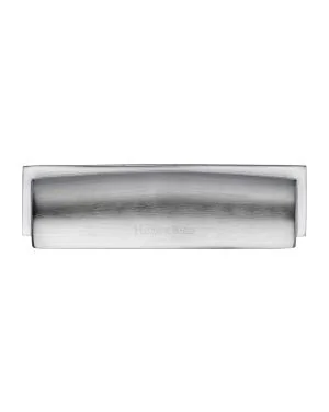 Heritage Brass Drawer Pull Shropshire Design 152mm CTC Satin Chrome Finish