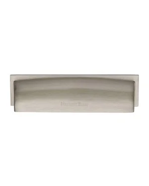 Heritage Brass Drawer Pull Shropshire Design 152mm CTC Satin Nickel Finish