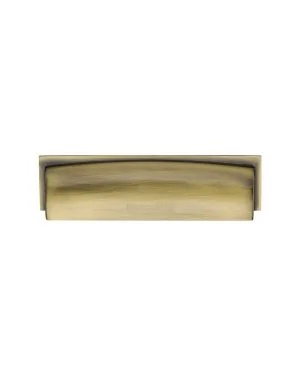 Heritage Brass Drawer Pull Shropshire Design 76/96mm CTC Antique Brass Finish