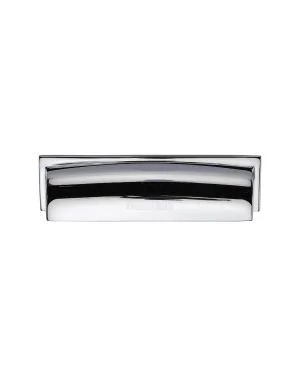 Heritage Brass Drawer Pull Shropshire Design 76/96mm CTC Polished Chrome Finish