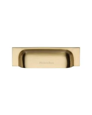 Heritage Brass Drawer Pull 96mm CTC Satin Brass Finish