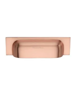 Heritage Brass Drawer Pull 96mm CTC Satin Rose Gold Finish