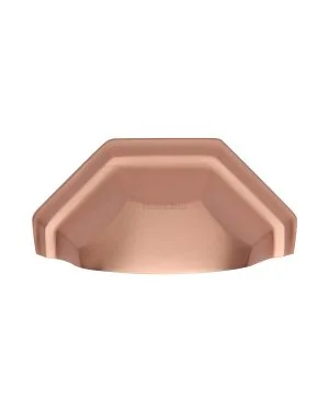 Heritage Brass Drawer Pull 89mm CTC Satin Rose Gold Finish