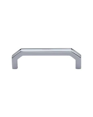 Heritage Brass Cabinet Pull Hex Angular Design 101mm CTC Polished Chrome Finish