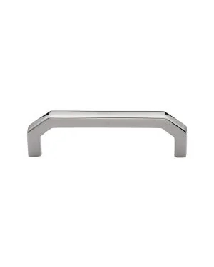 Heritage Brass Cabinet Pull Hex Angular Design 101mm CTC Polished Nickel Finish