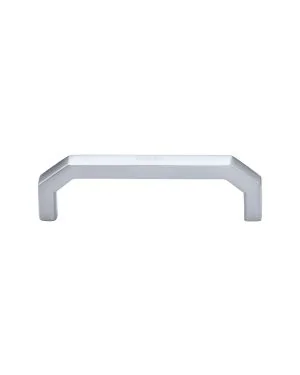 Heritage Brass Cabinet Pull Hex Angular Design 101mm CTC Satin Chrome Finish