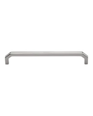 Heritage Brass Cabinet Pull Hex Angular Design 203mm CTC Polished Nickel Finish
