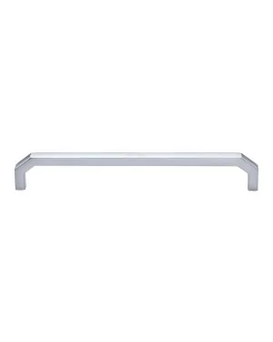 Heritage Brass Cabinet Pull Hex Angular Design 203mm CTC Satin Chrome Finish