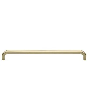 Heritage Brass Cabinet Pull Hex Angular Design 254mm CTC Polished Brass Finish