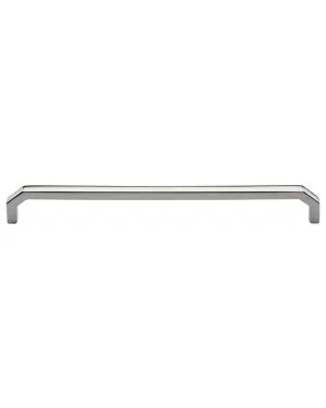 Heritage Brass Cabinet Pull Hex Angular Design 254mm CTC Polished Nickel Finish