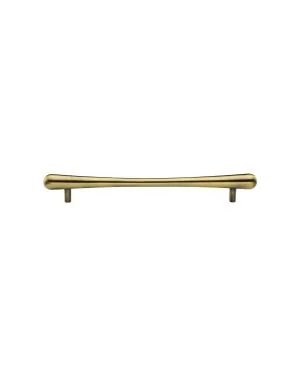 Heritage Brass Cabinet Pull T-Bar Raindrop Design 128mm CTC Antique Brass Finish