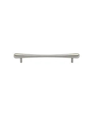 Heritage Brass Cabinet Pull T-Bar Raindrop Design 128mm CTC Satin Nickel Finish