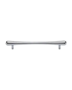 Heritage Brass Cabinet Pull T-Bar Raindrop Design 192mm CTC Polished Chrome Finish