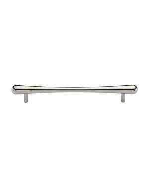 Heritage Brass Cabinet Pull T-Bar Raindrop Design 192mm CTC Polished Nickel Finish