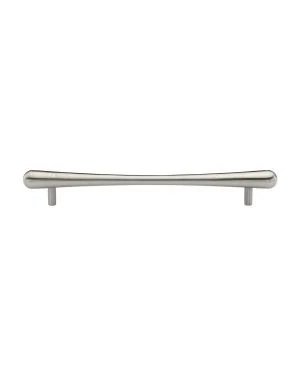 Heritage Brass Cabinet Pull T-Bar Raindrop Design 192mm CTC Satin Nickel Finish