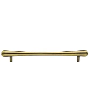 Heritage Brass Cabinet Pull T-Bar Raindrop Design 256mm CTC Antique Brass Finish
