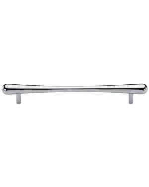 Heritage Brass Cabinet Pull T-Bar Raindrop Design 256mm CTC Polished Chrome Finish