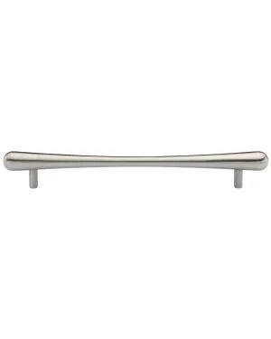 Heritage Brass Cabinet Pull T-Bar Raindrop Design 256mm CTC Satin Nickel Finish