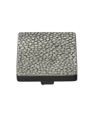 Heritage Brass Cabinet Knob Square Stingray Design 38mm Aged Nickel finish