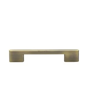Heritage Brass Cabinet Pull Slim Metro Design 128mm CTC Antique Brass finish