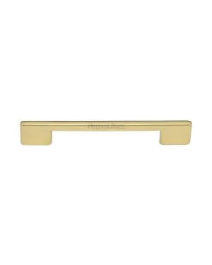 Heritage Brass Cabinet Pull Slim Metro Design 160mm CTC Polished Brass finish