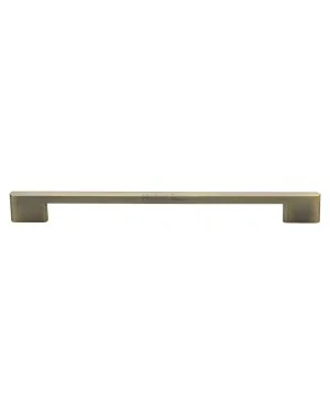 Heritage Brass Cabinet Pull Slim Metro Design 256mm CTC Antique Brass finish