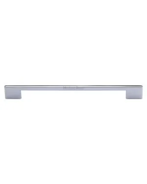 Heritage Brass Cabinet Pull Slim Metro Design 256mm CTC Polished Chrome finish