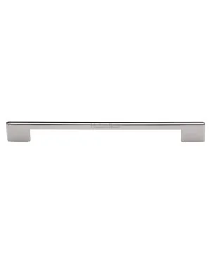 Heritage Brass Cabinet Pull Slim Metro Design 256mm CTC Polished Nickel finish