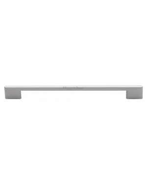 Heritage Brass Cabinet Pull Slim Metro Design 256mm CTC Satin Nickel finish